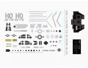 Freewing F-22 Raptor 80mm EDF Jet Decal Set 
